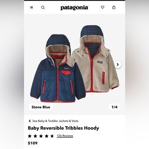 Patagonia Toddler Reversible Tribbles Hoody Jacket